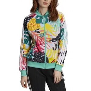 Adidas Tropicalage SST Graphic Womens Track Jacket Multicolor FH7991‎ XS